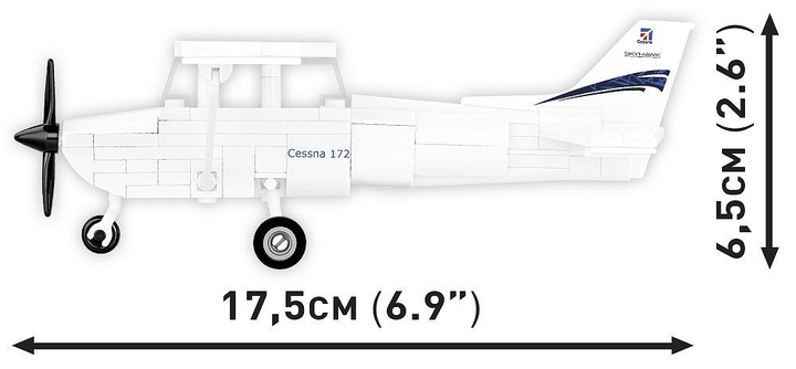 Klocki konstrukcyjne Cobi Cessna 172 Skyhawk 160 elementów (5902251266202) - obraz 4
