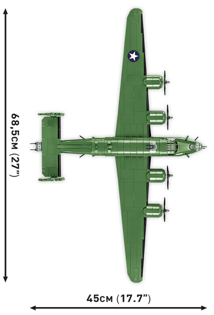 Klocki konstrukcyjne Cobi Consolidated B-24 Liberator 1445 elementów (5902251057398) - obraz 10
