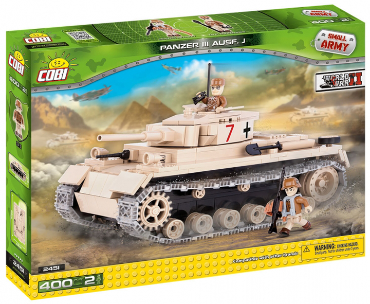 Конструктор Cobi Small Army Panzer III ausf J 400 деталей (5902251024512) - зображення 1