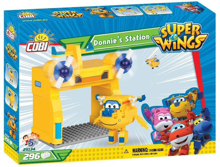 Klocki konstrukcyjne Cobi Super Wings Donnie's Station 296 elementów (5902251251345) - obraz 1