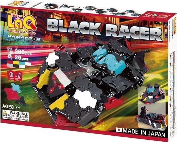 Klocki konstrukcyjne LaQ Black Racer 306 elementów (4952907004512) - obraz 1