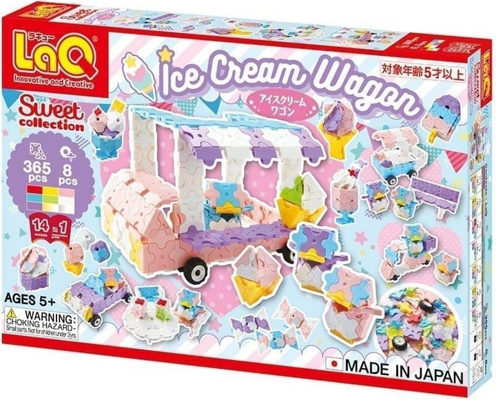 Klocki konstrukcyjne LaQ Ice Cream Wagon 373 elementów (4952907006950) - obraz 1