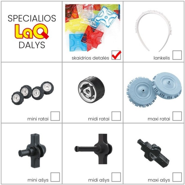 Klocki konstrukcyjne LaQ My Favorites 175 elementów (4952907005670) - obraz 4