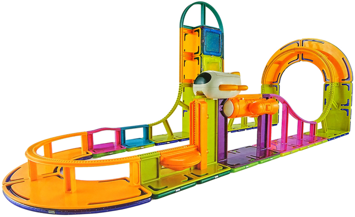 Конструктор магнітний LEAN Toys Небесний трек 61 деталь (5905515351171) - зображення 3