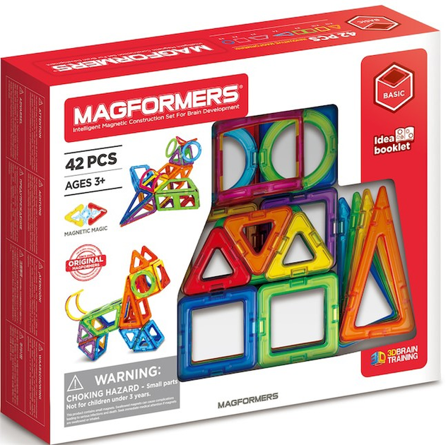 Конструктор магнітний Magformers Basic 42 деталі (0730658010150) - зображення 1