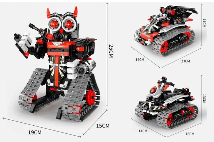 Klocki konstrukcyjne Pro Kids 3 w 1 Robot auto Czerwony 419 elementów (5903943005567) - obraz 3