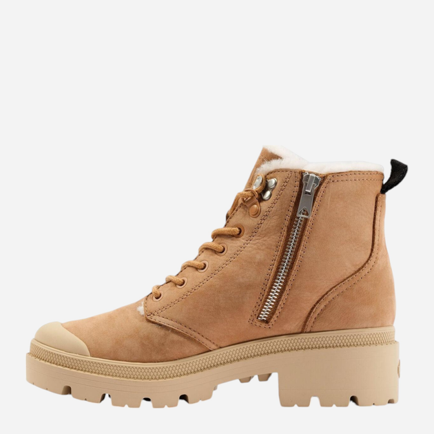 Жіночі зимові черевики високі Palladium Pallabase Nbk Zip Wl 98867-223-M 36 (3.5UK) 22.5 см Руді (196660181286) - зображення 3