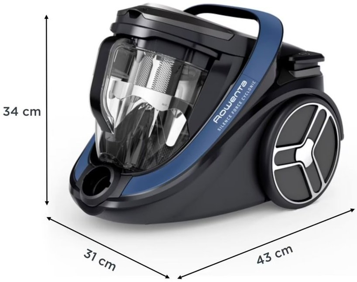 Пилосос без мішка ROWENTA Silence Force Cyclonic Animal RO7971EA - зображення 4