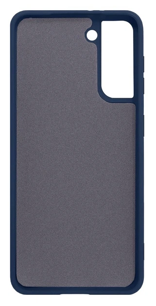 Чехол противоударный Silicone case защита камеры Kassel для Samsung S21 (08) темно синий Dark Blue - изображение 3