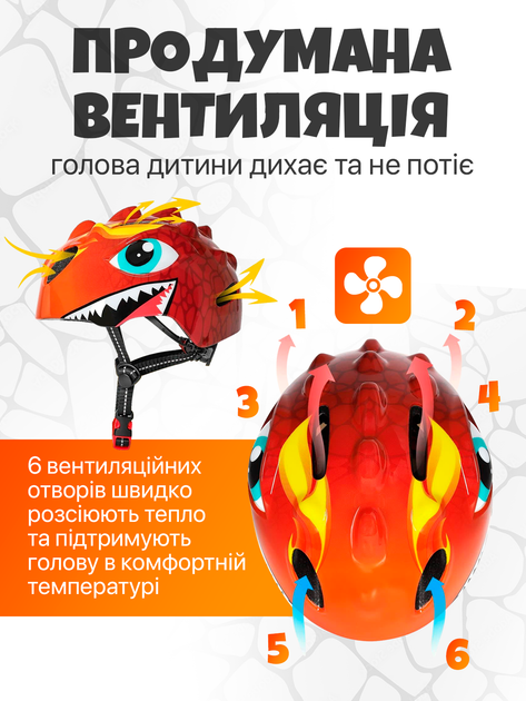 Шлем для велосипеда роликов самоката детский защитный велосипедный велошлем для детей ребенка малышей велосипедные вело шлемы детские велошлемы на велосипед A1 ONT06 розовый динозавр 50 - 54 см - Фото 3 Шлем для велосипеда роликов самоката детский защитный велосипедный велошлем для детей ребенка малышей велосипедные вело шлемы детские велошлемы на велосипед A1 ONT06 розовый динозавр 50 - 54 см - изображение 3