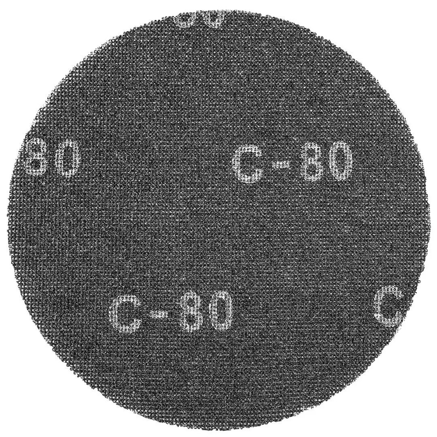 Набір сіток абразивних Graphite на липучці 225 мм K80 10 шт. 55H744 (5902062502711) - зображення 1