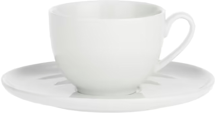 Zestaw filiżanek do herbaty La Porcellana Bianca Corte ze spodkiem porcelana 200 ml x 6 szt (8027549069901) - obraz 2