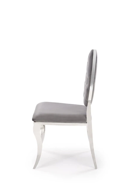 Стілець з ясеня срібла К555 / Halmar 48x96x52 (V-CH-K555-KR-POPIELATY) 169225 - зображення 4