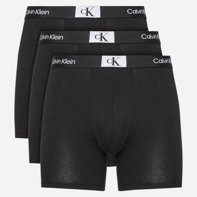 Набір трусів-боксерів чоловічих бавовняних Calvin Klein Underwear 000NB3529A-UB1 XL 3 шт Чорний (8720107562592) - зображення 1