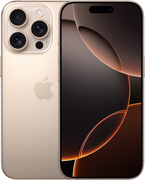 Мобільний телефон Apple iPhone 16 Pro 256GB Desert Titanium (MYNK3SX/A ...