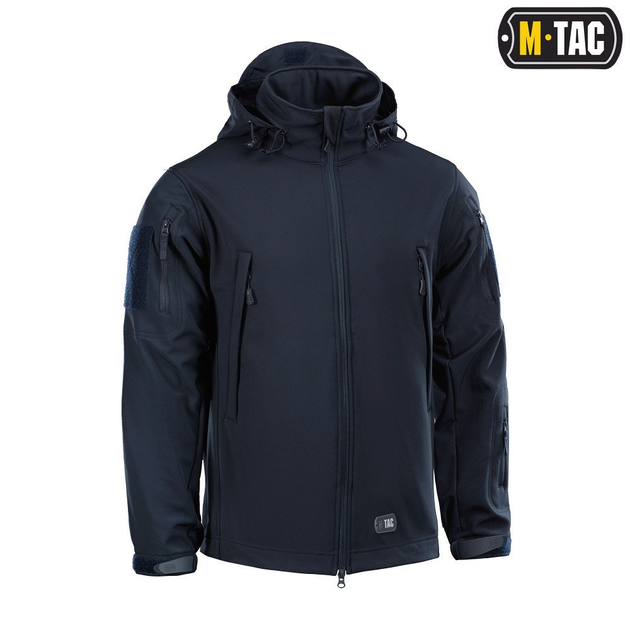 Куртка M-TAC Soft Shell Navy Blue XL темно синя - зображення 1