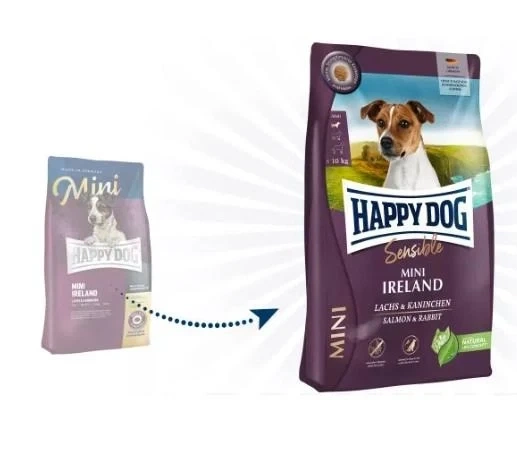 Сухий корм Happy Dog Mini Irland з кроликом і лососем для собак дрібних порід 10 кг - изображение 3