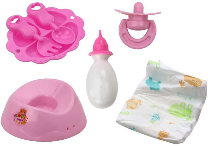 Пупс LEAN Toys Пісяючий з аксесуарами 40 см (5905991008309) - зображення 4