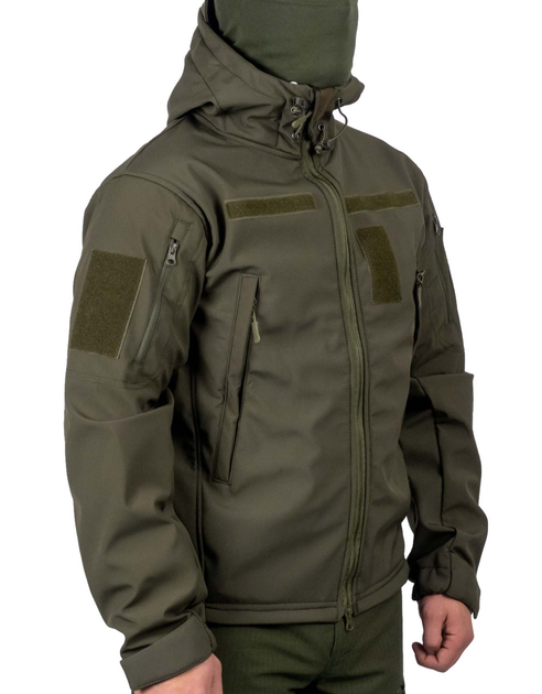 Тактична куртка WinTac Soft Shell Viking Olive 4XL олива - зображення 2