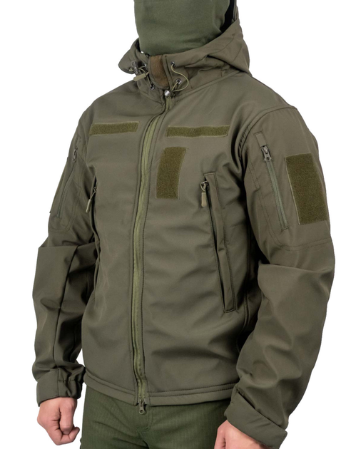 Тактична куртка WinTac Soft Shell Viking Olive M олива - зображення 1