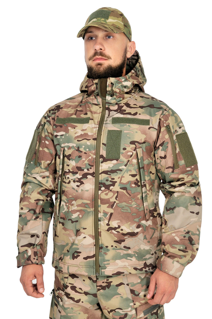 Тактична куртка WinTac Soft Shell Viking MTP M мультикам - зображення 1