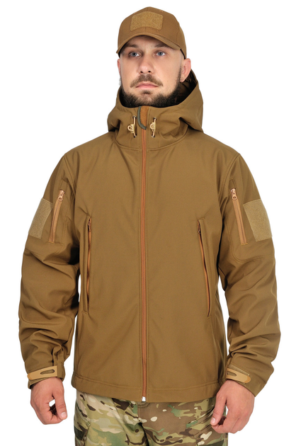 Тактична куртка WinTac Soft Shell VIKING Coyote 5XL койот - зображення 1