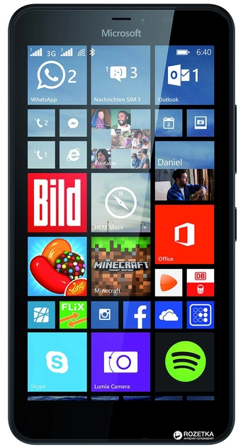 Мобильный телефон Microsoft Lumia 640 XL (Nokia) DS Black - изображение 1