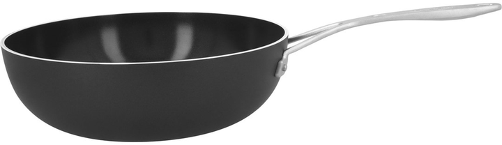 Patelnia Wok Demeyere Alu Industry 3 Czarna 28 cm (5412191689288) - obraz 1