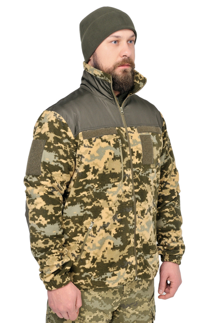 Тактична флісова кофта WinTac Sarmat ММ14 Fleece 300 гр/м L піксель - изображение 2