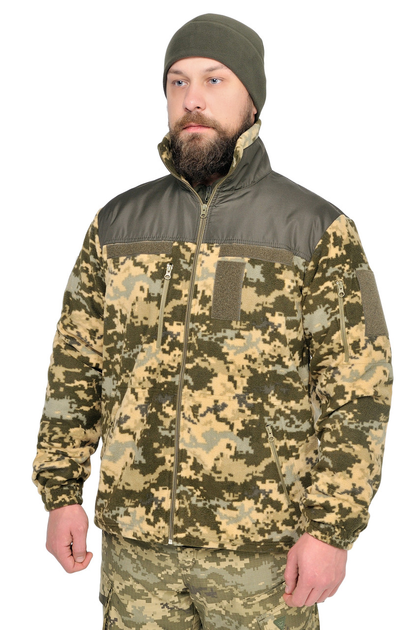 Тактична флісова кофта WinTac Sarmat ММ14 Fleece 300 гр/м S піксель - зображення 1