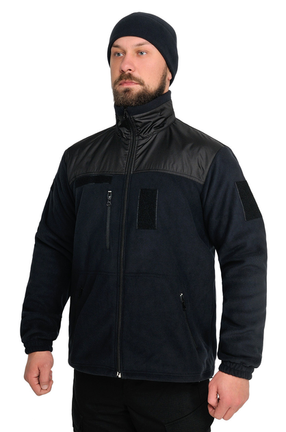 Тактична флісова кофта WinTac Jacket Dark blue Ultrasoft М-300 XS темно синя - зображення 1