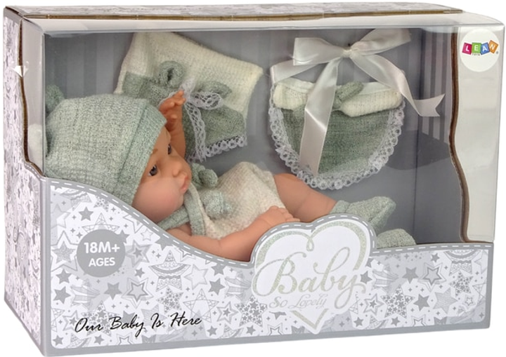 Lalka bobas Leantoys Baby So Lovely Zielona 30 cm (5905214972004) - obraz 2