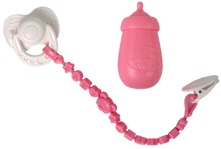 Пупс LEAN Toys зі звуковими ефектами та аксесуарами Біло-рожевий 38 см (5905214972141) - зображення 5
