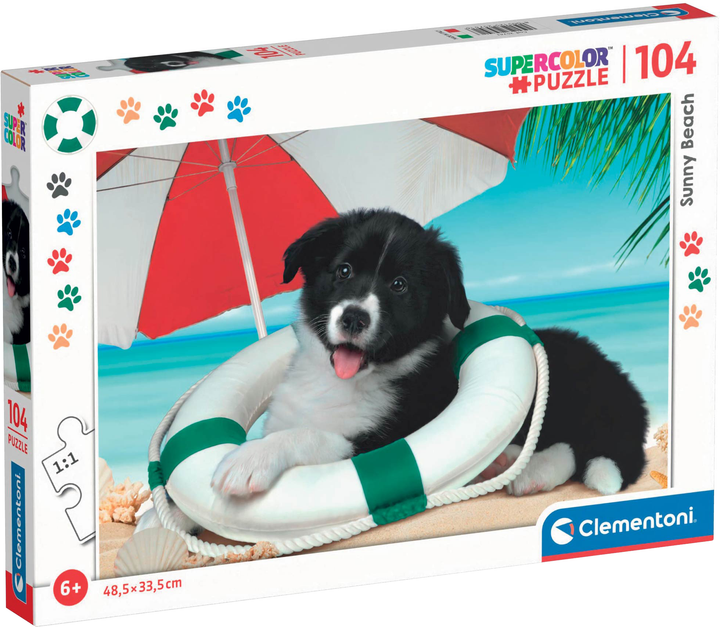 Puzzle Clementoni Sunny Beach 104 elementy 25741 (8005125257416) - obraz 1