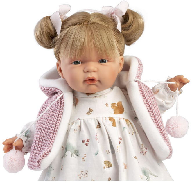 Lalka bobas Llorens 38354 Płacząca Joelle 38 cm (8426265383542) - obraz 3