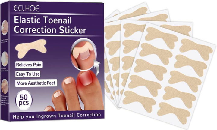 Пластыри для вросших ногтей Elastic Toenail 50 pcs - изображение 1