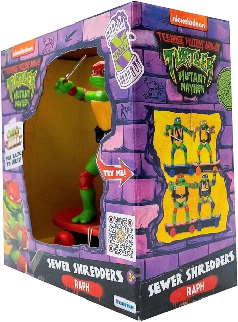 Игровая фигурка Funrise Черепашки Ниндзя Мастера боевых искусств Рафаэль 71056 - Фото 5 Игровая фигурка Funrise Черепашки Ниндзя Мастера боевых искусств Рафаэль 71056 - изображение 5