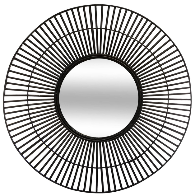Дзеркало Atmosphera в бамбуковій рамі 77 см Чорне (3560238698938) - зображення 1