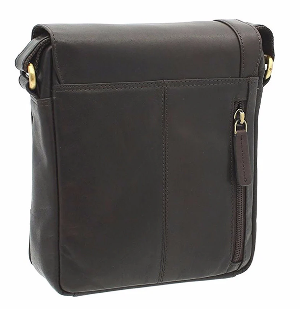Чоловіча шкіряна сумка через плече Visconti S7 Messenger Bag A5 (Brown) - Фото 6 Чоловіча шкіряна сумка через плече Visconti S7 Messenger Bag A5 (Brown) - зображення 6