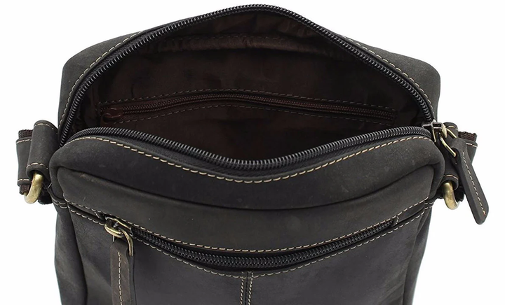 Мужская кожаная сумка через плечо Visconti S7 Messenger Bag A5 (Oil Brown) - Фото 8 Мужская кожаная сумка через плечо Visconti S7 Messenger Bag A5 (Oil Brown) - изображение 8