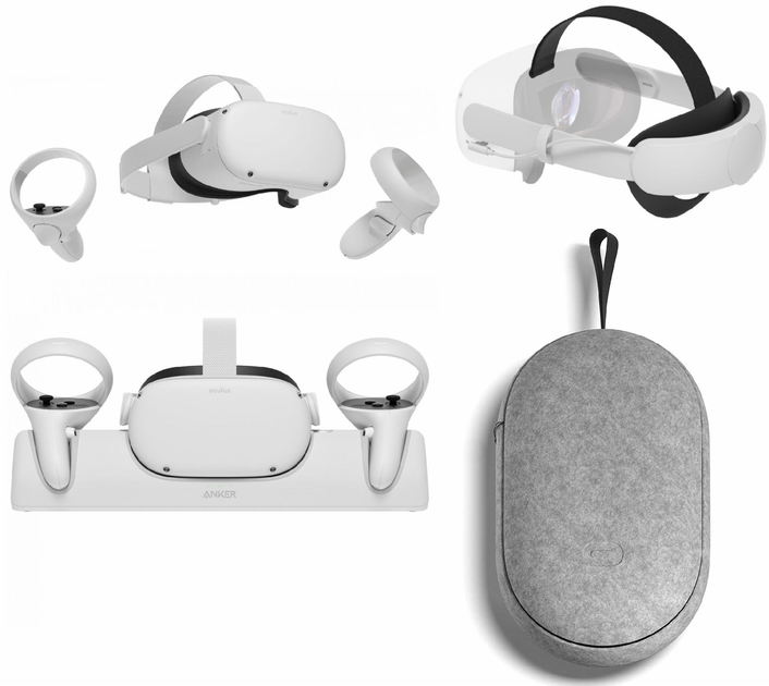 Очки виртуальной реальности Oculus Quest 2 256 Gb - комплект