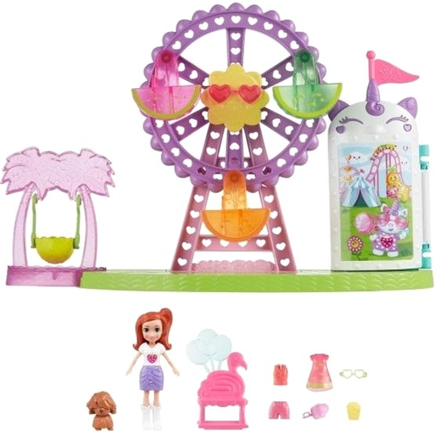 Zestaw do zabawy Mattel Polly Pocket Tropikalne wesołe miasteczko (0194735217809) - obraz 1