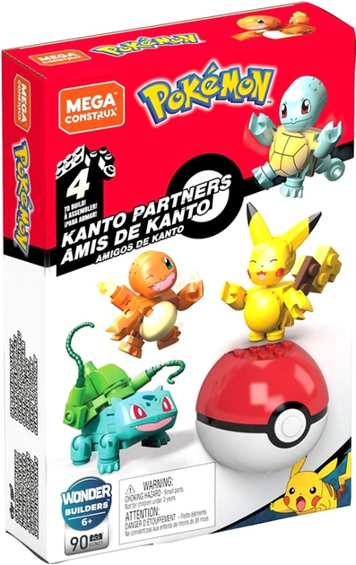 Ігровий набір Mattel Mega Construx Pokemon Товариші з Канто (0887961731699) - зображення 1