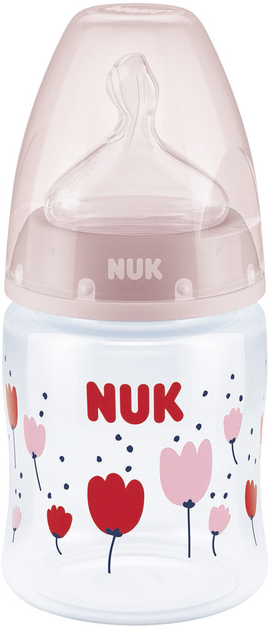 Пляшка для годування NUK First Choice Plus із силіконовою соскою 150 мл Червона (4008600400486) - зображення 2