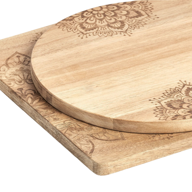 Deska kuchenna Zeller okrągła z drewna akacjowego 27 cm (4003368255651) - obraz 3