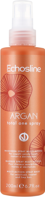 Несмываемая спрей-маска для волос Echosline Argan Total One Spray Mask с аргановым маслом 200 мл (8008277246154) 
