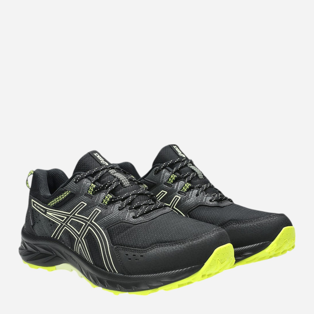 Чоловічі кросівки для бігу ASICS Gel-Venture 1011B705-003 40.5 (7.5US) 25.5 см Чорний/Світло-зелений (4550457727730) - зображення 2