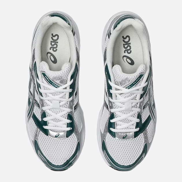 Buty sportowe męskie ASICS Gel-1130 1201A256-121 46 (11.5US) 29 cm Białe z zielonym (4550457730525) - obraz 6