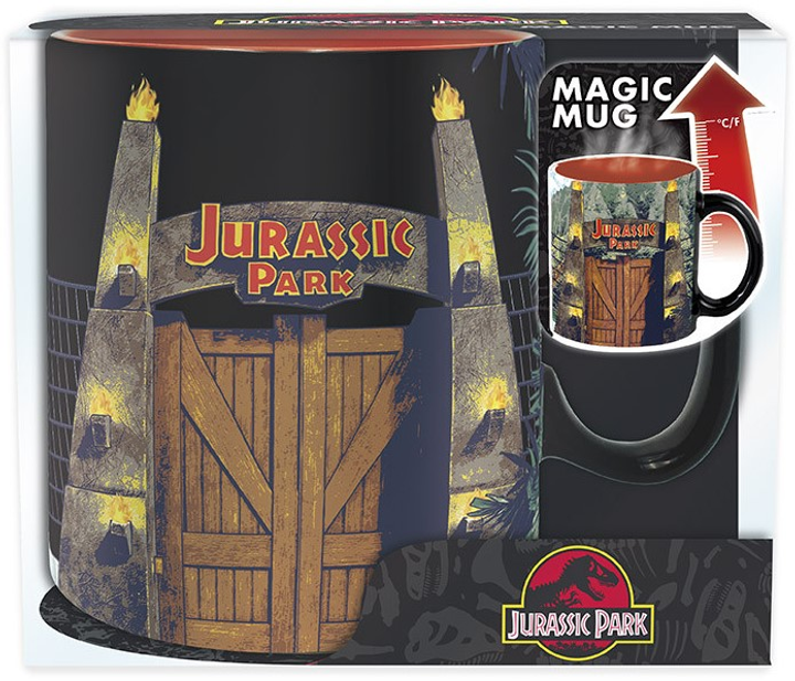 Kubek termoaktywny ABYstyle Jurassic Park - Wrota 460 ml (3665361073093) - obraz 1