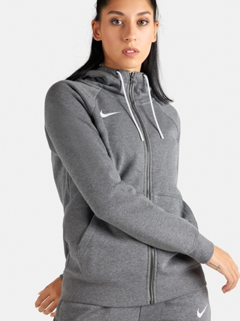 Bluza damska rozpinana streetwear z kapturem Nike Park 20 Full-Zip Hoody Wmns CW6955-071 M Ciemnoszara (194502379273) - obraz 1